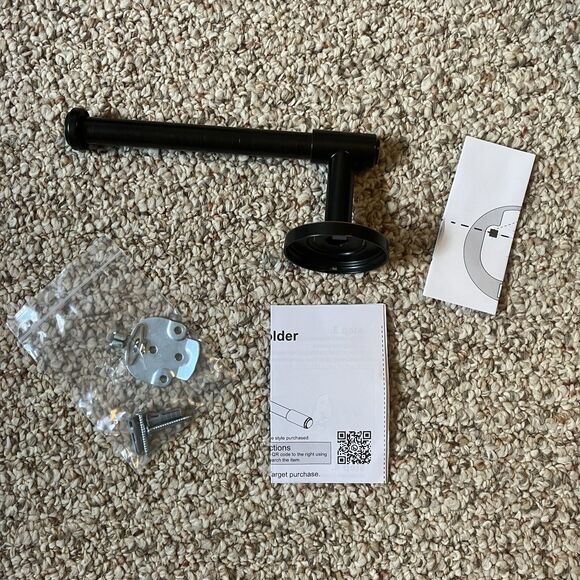 Threshold Oil Rubbed Bronze Toilet Paper Holder Bathroom Hardware - Picture 1 of 7